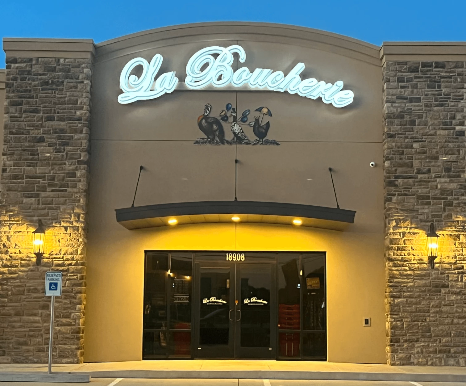 Butcher Shop Exterior Night