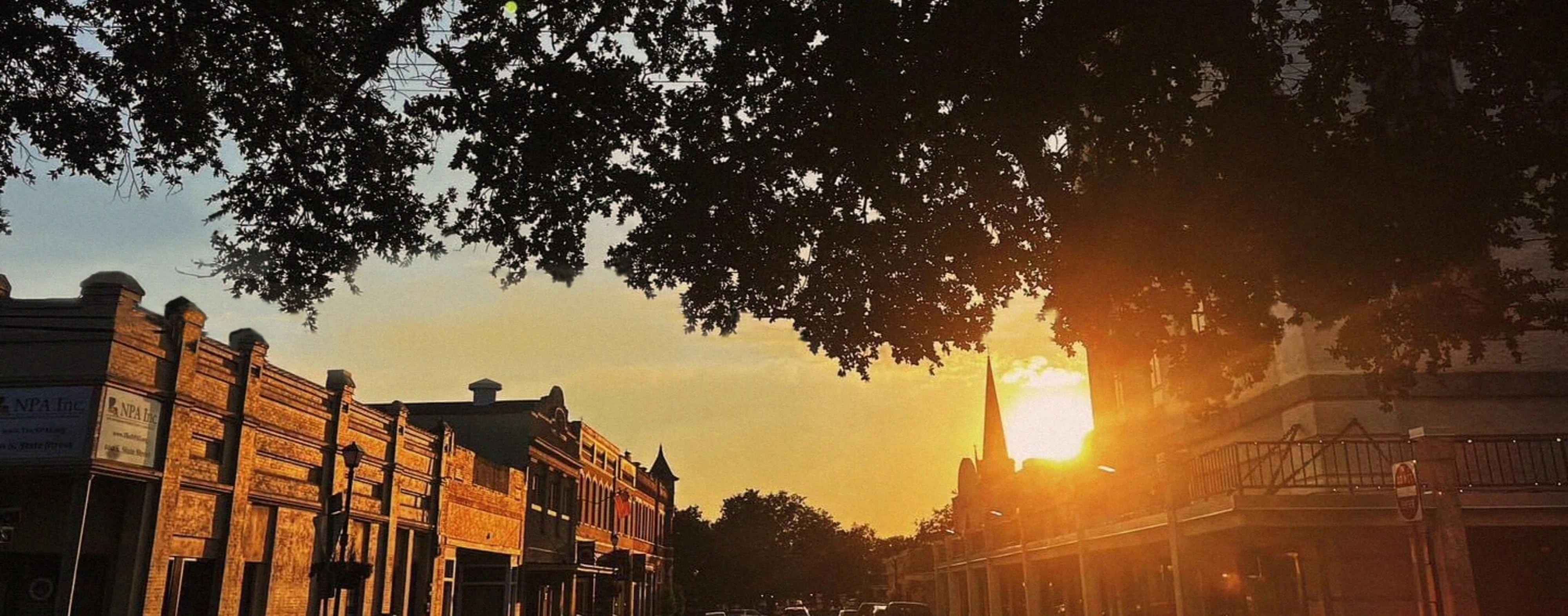 street sunset