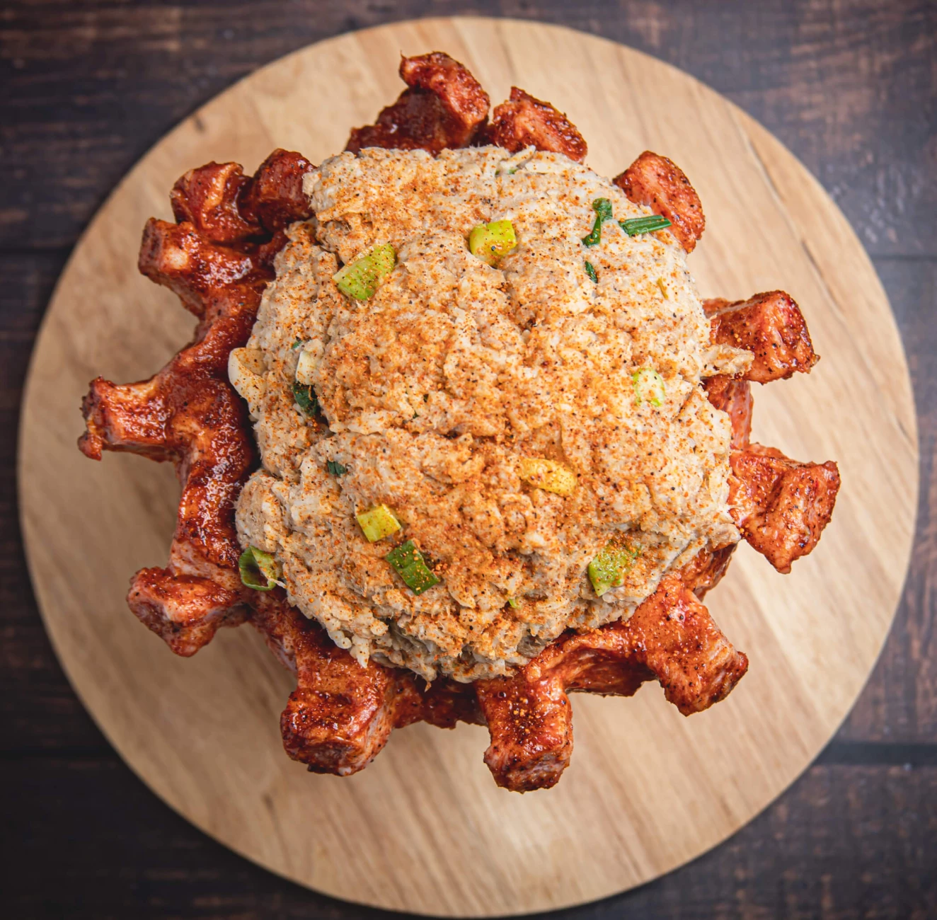 Stuffed Pork Baby Crown