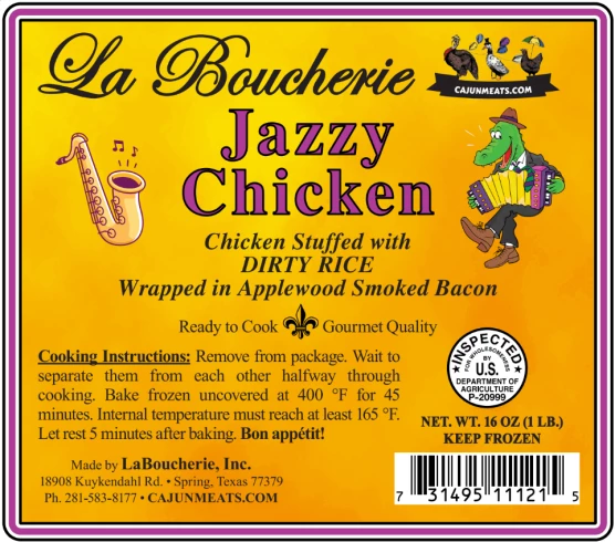 JAZZY Chicken Label
